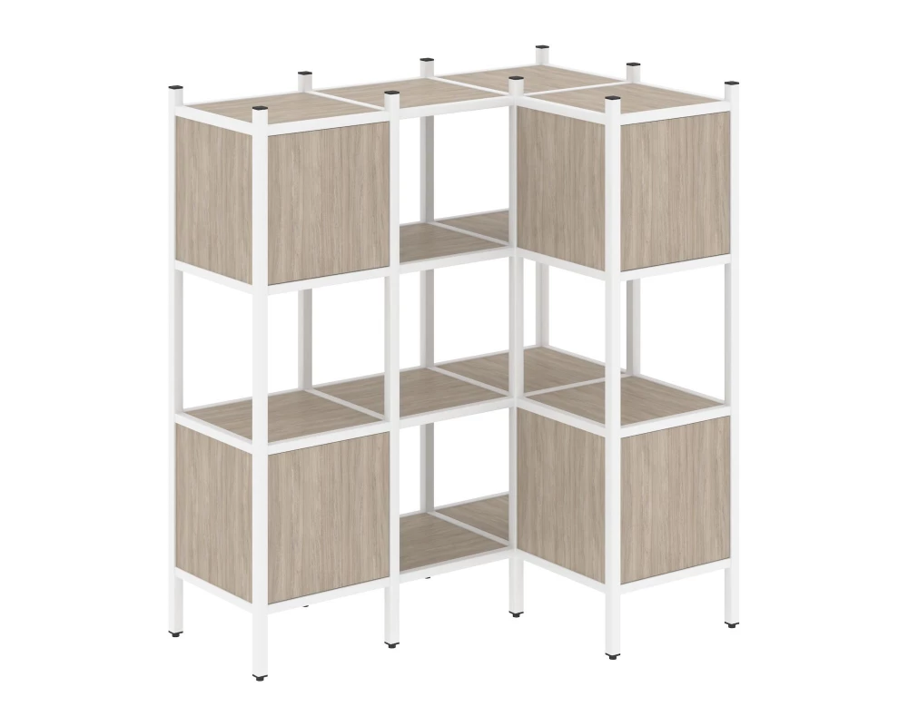 Угловой внутренний стеллаж L-29 1278x862x1458 Loft