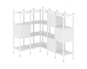 Угловой внутренний стеллаж L-30 1278x1278x1458 Loft images