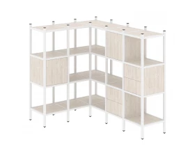 Угловой внутренний стеллаж L-30 1278x1278x1458 Loft images