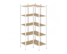 Угловой внутренний стеллаж L-32 862x862x1869 Loft images