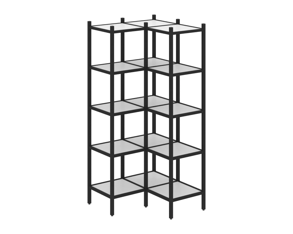 Угловой внутренний стеллаж L-32 862x862x1869 Loft