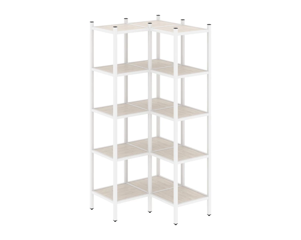 Угловой внутренний стеллаж L-32 862x862x1869 Loft