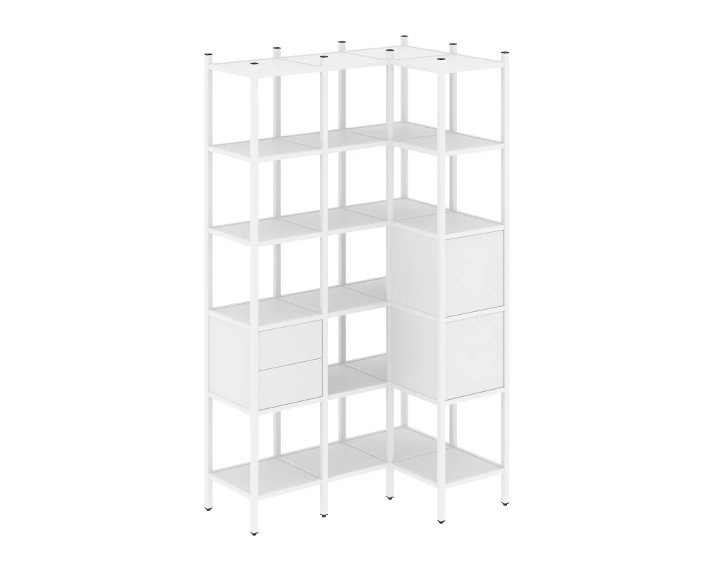 Угловой внутренний стеллаж L-35 1278x862x2280 Loft