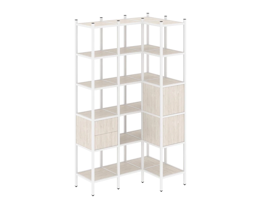Угловой внутренний стеллаж L-35 1278x862x2280 Loft