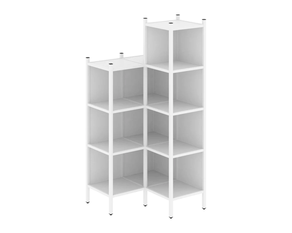 Угловой внутренний стеллаж L-38 862x862x1869 Loft