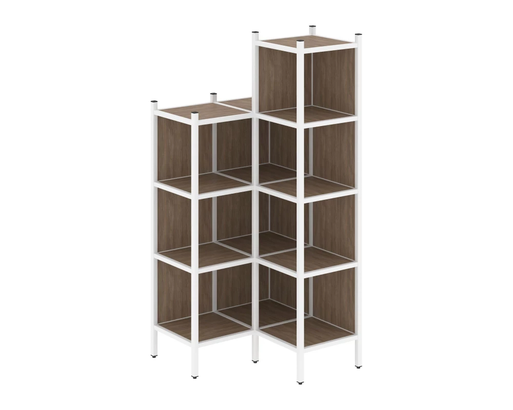 Угловой внутренний стеллаж L-38 862x862x1869 Loft