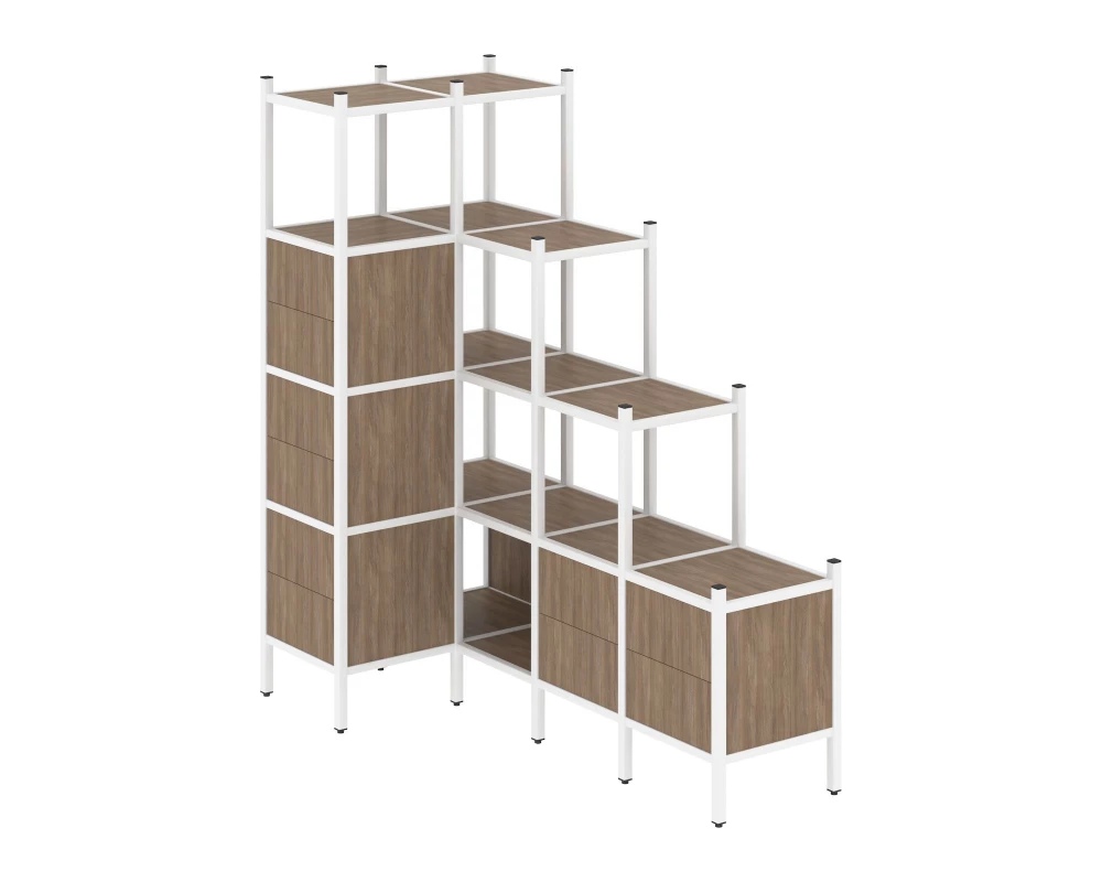 Угловой внутренний стеллаж L-42 862x1694x1869 Loft