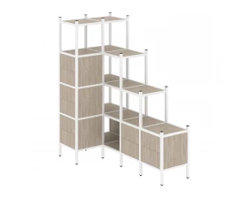 Угловой внутренний стеллаж L-42 862x1694x1869 Loft images