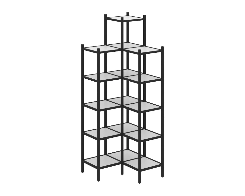 Угловой внутренний стеллаж L-46 862x862x2280 Loft