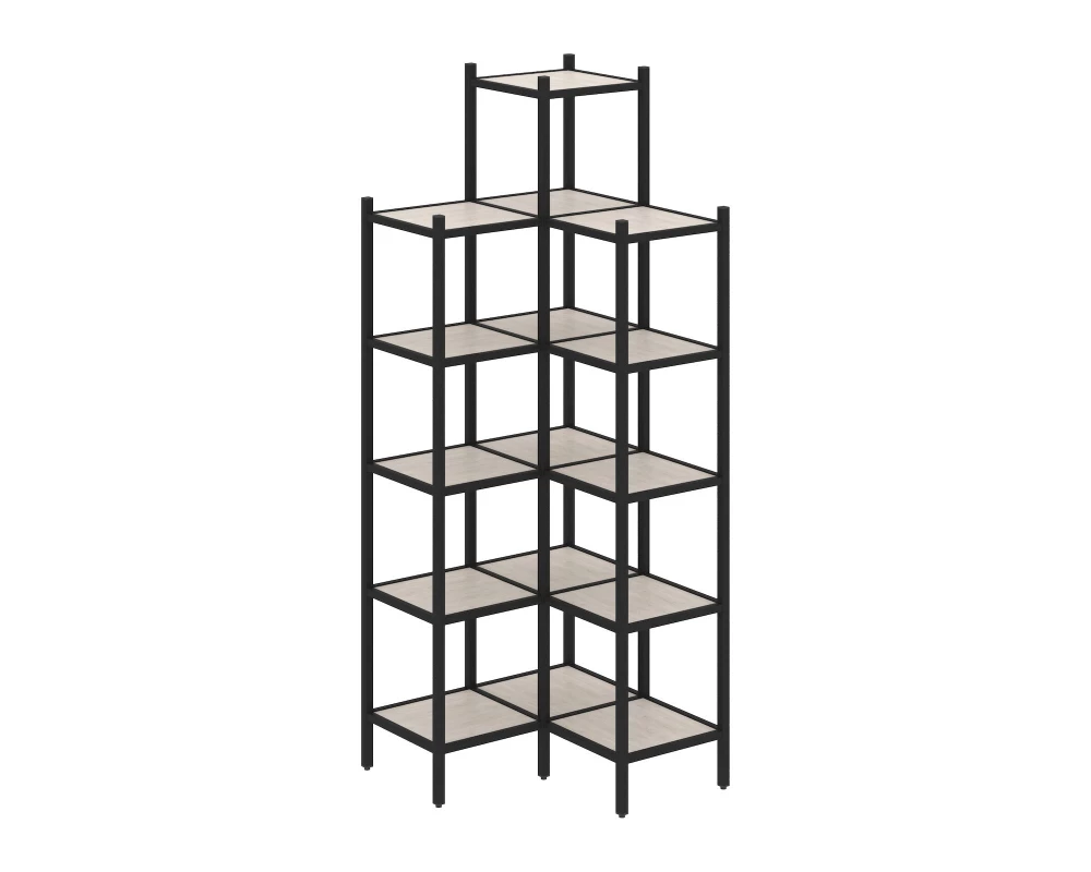 Угловой внутренний стеллаж L-46 862x862x2280 Loft