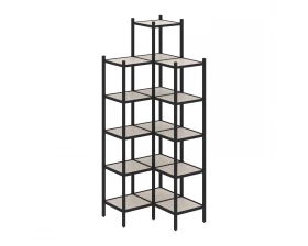 Угловой внутренний стеллаж L-46 862x862x2280 Loft images