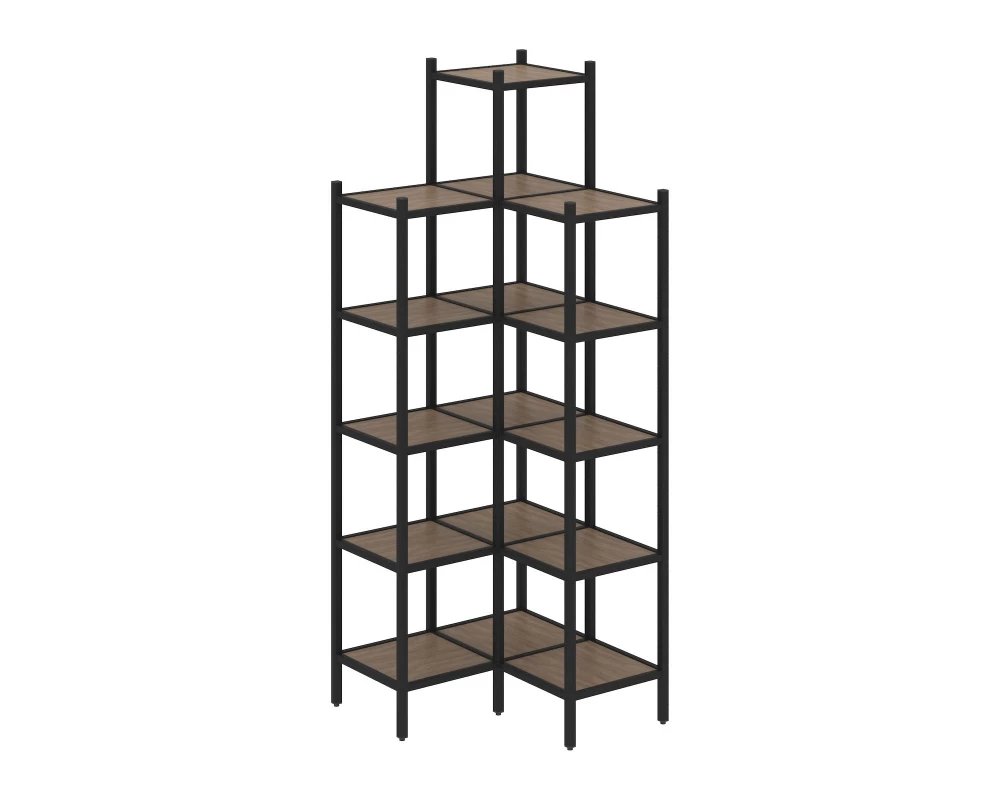 Угловой внутренний стеллаж L-46 862x862x2280 Loft