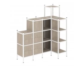 Угловой внутренний стеллаж L-48 1694x862x1869 Loft images