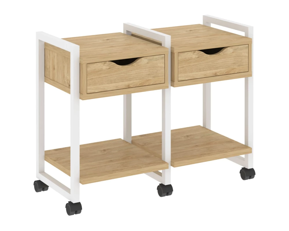 Тумба на колесных опорах наборная. Вариант №1 970х460х767 Loft