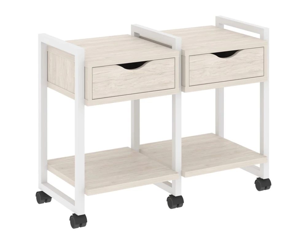 Тумба на колесных опорах наборная. Вариант №1 970х460х767 Loft