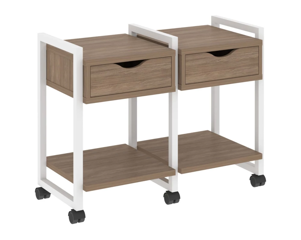 Тумба на колесных опорах наборная. Вариант №1 970х460х767 Loft