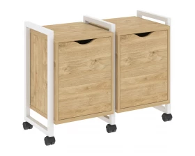 Тумба на колесных опорах наборная. Вариант №2 970х460х767 Loft images