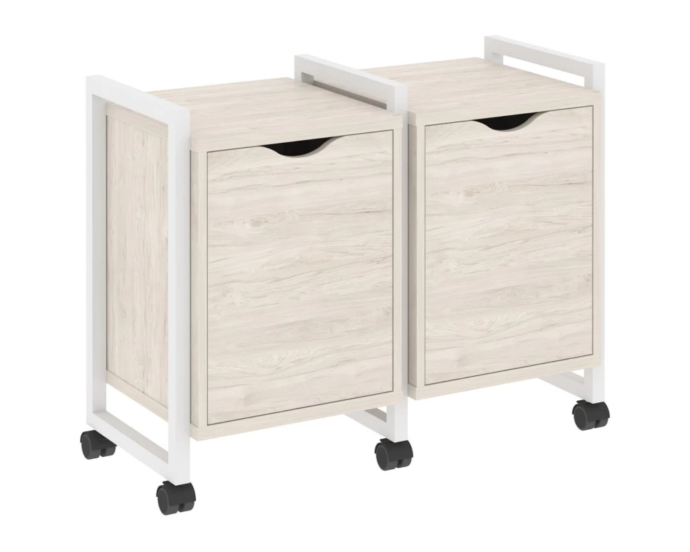 Тумба на колесных опорах наборная. Вариант №2 970х460х767 Loft