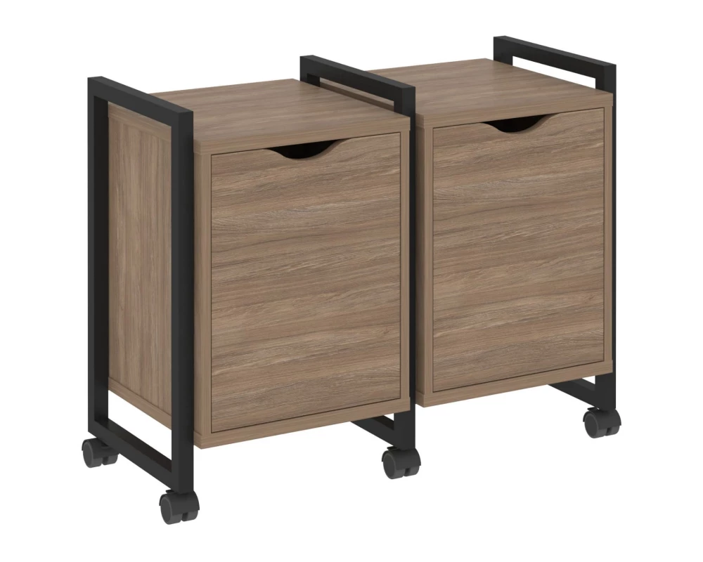 Тумба на колесных опорах наборная. Вариант №2 970х460х767 Loft