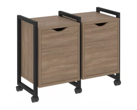 Тумба на колесных опорах наборная. Вариант №2 970х460х767 Loft images