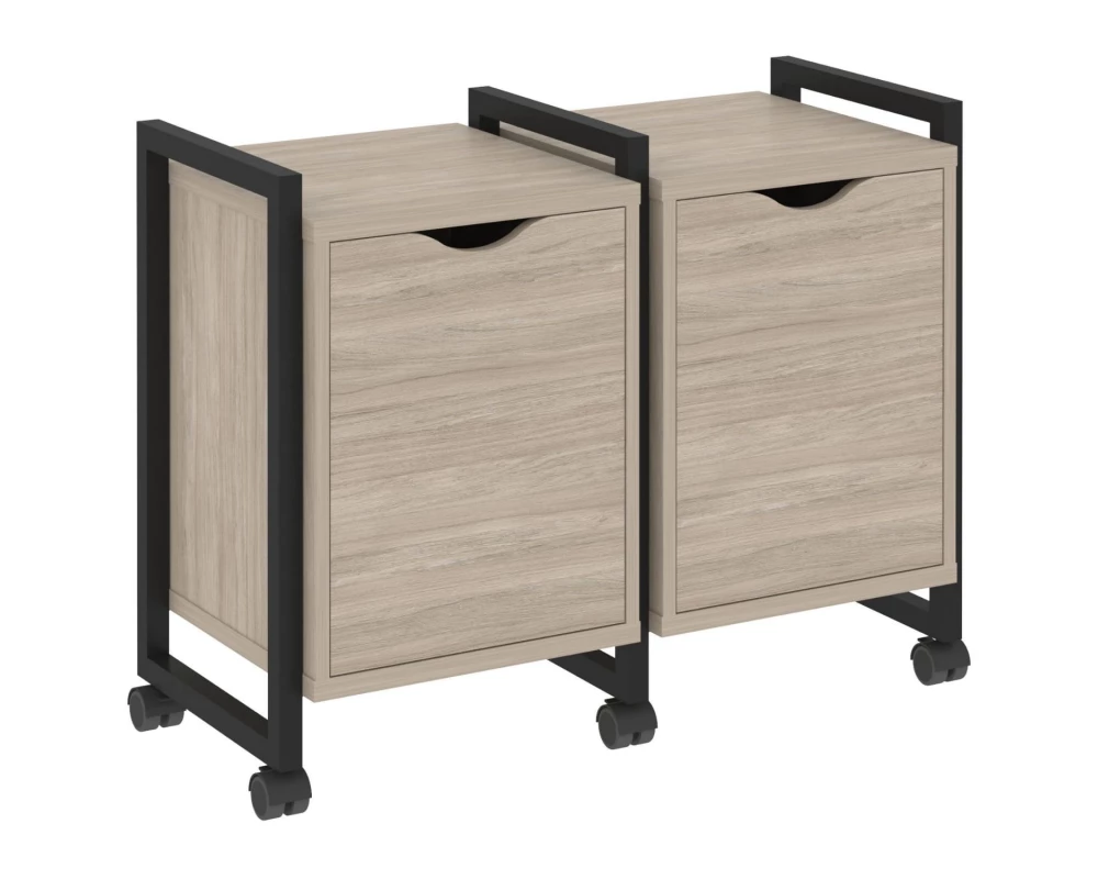 Тумба на колесных опорах наборная. Вариант №2 970х460х767 Loft