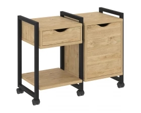 Тумба на колесных опорах наборная. Вариант №3 970х460х767 Loft images