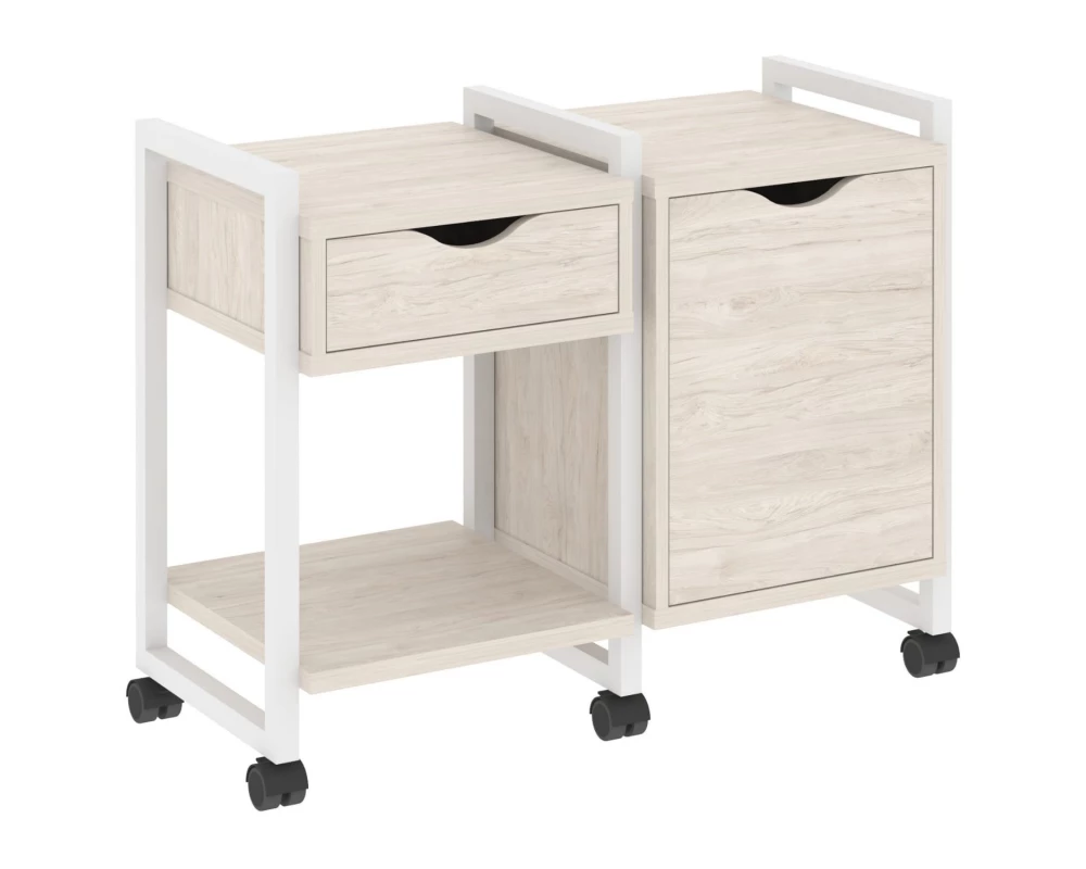 Тумба на колесных опорах наборная. Вариант №3 970х460х767 Loft