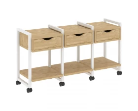 Тумба на колесных опорах наборная. Вариант №4 1440х460х767 Loft images