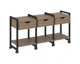 Тумба на колесных опорах наборная. Вариант №4 1440х460х767 Loft images