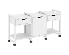 Тумба на колесных опорах наборная. Вариант №6 1440х460х767 Loft images