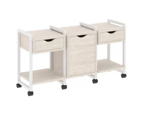 Тумба на колесных опорах наборная. Вариант №6 1440х460х767 Loft images