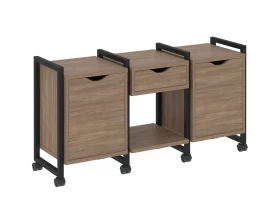 Тумба на колесных опорах наборная. Вариант №7 1440х460х767 Loft images