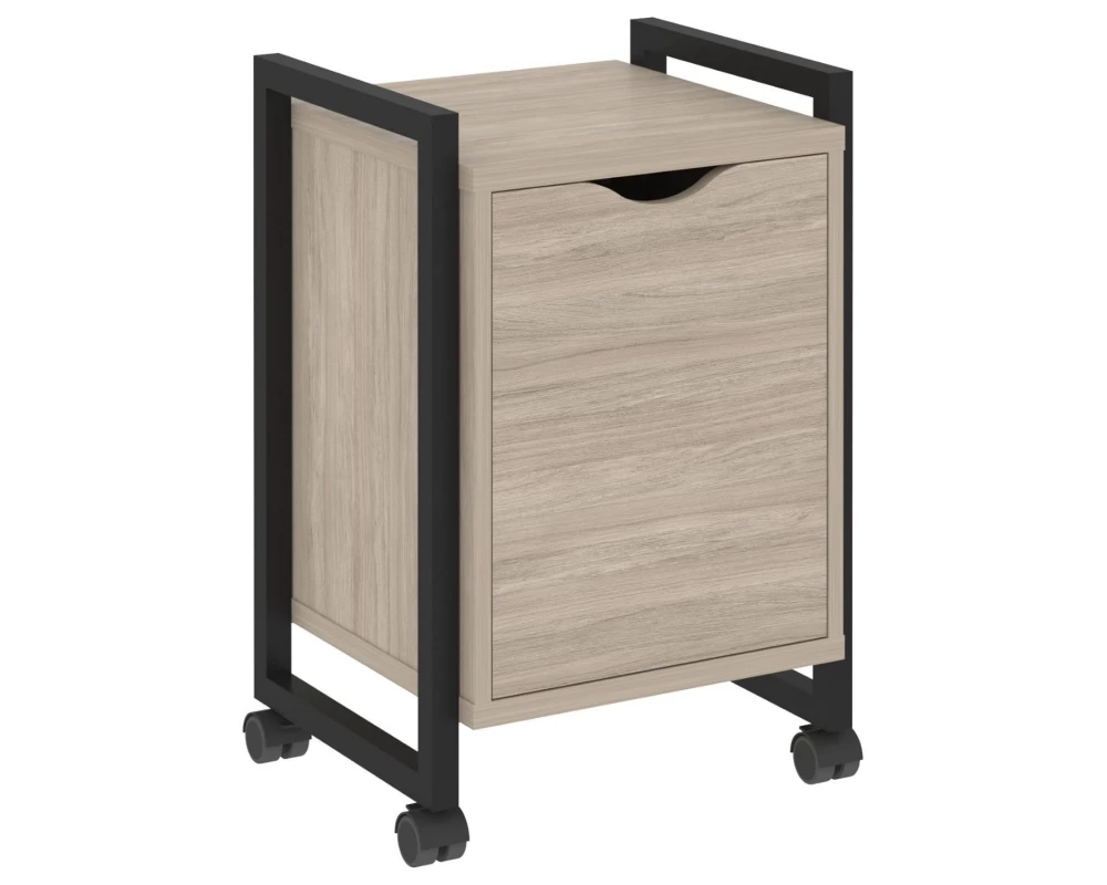 Тумба на колесных опорах с распашным фасадом 500х460х767 Loft