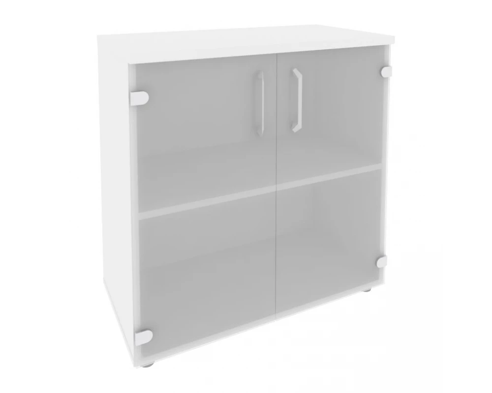 Шкаф низкий широкий (2 низких фасада стекло) 800x420x823 Onix