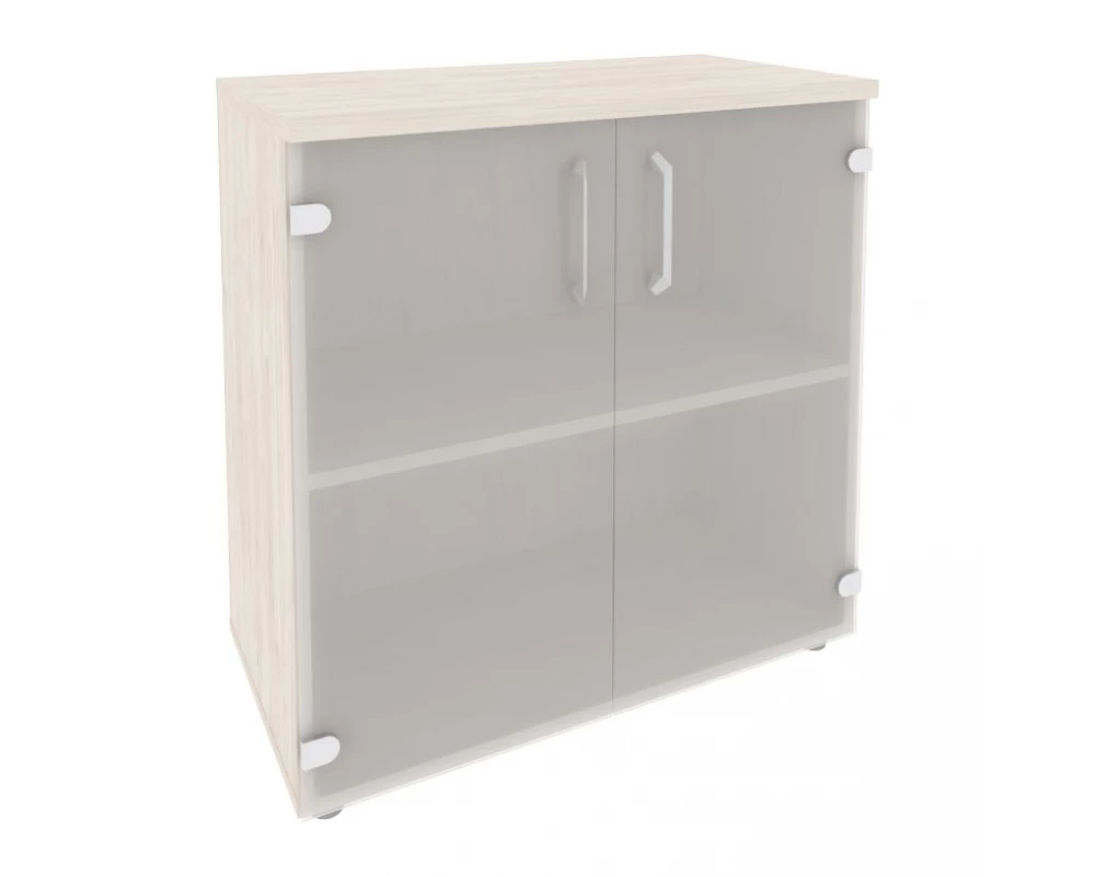 Шкаф низкий широкий (2 низких фасада стекло) 800x420x823 Onix