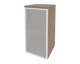 Шкаф низкий узкий правый (1 низкий фасад стекло в раме) 400x420x823 Onix images