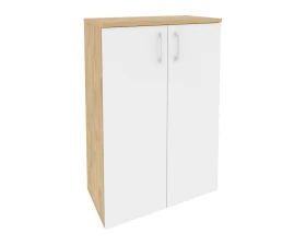 Шкаф средний широкий (2 средних фасада ЛДСП) 800x420x1207 Оникс / Onix images