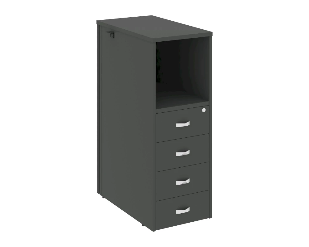 Тумба 4 ящика проходная, средняя Onix