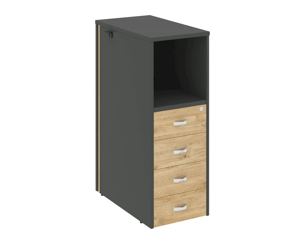 Тумба 4 ящика проходная, средняя Onix