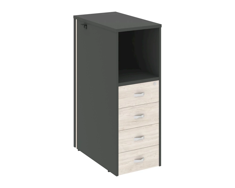 Тумба 4 ящика завершающая, правая Onix