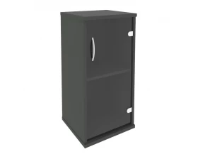 Шкаф низкий узкий правый 1 низкая дверь стекло Riva images