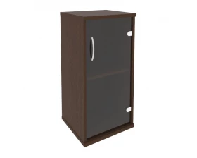 Шкаф низкий узкий правый 1 низкая дверь стекло Riva images