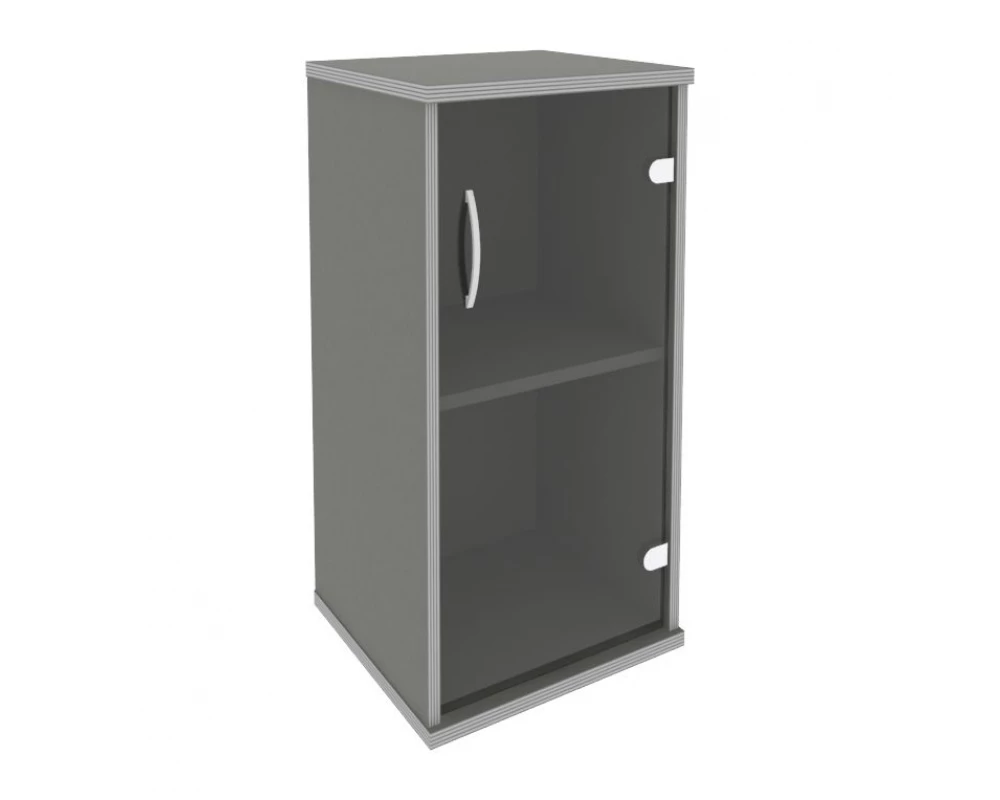 Шкаф низкий узкий правый 1 низкая дверь стекло Riva