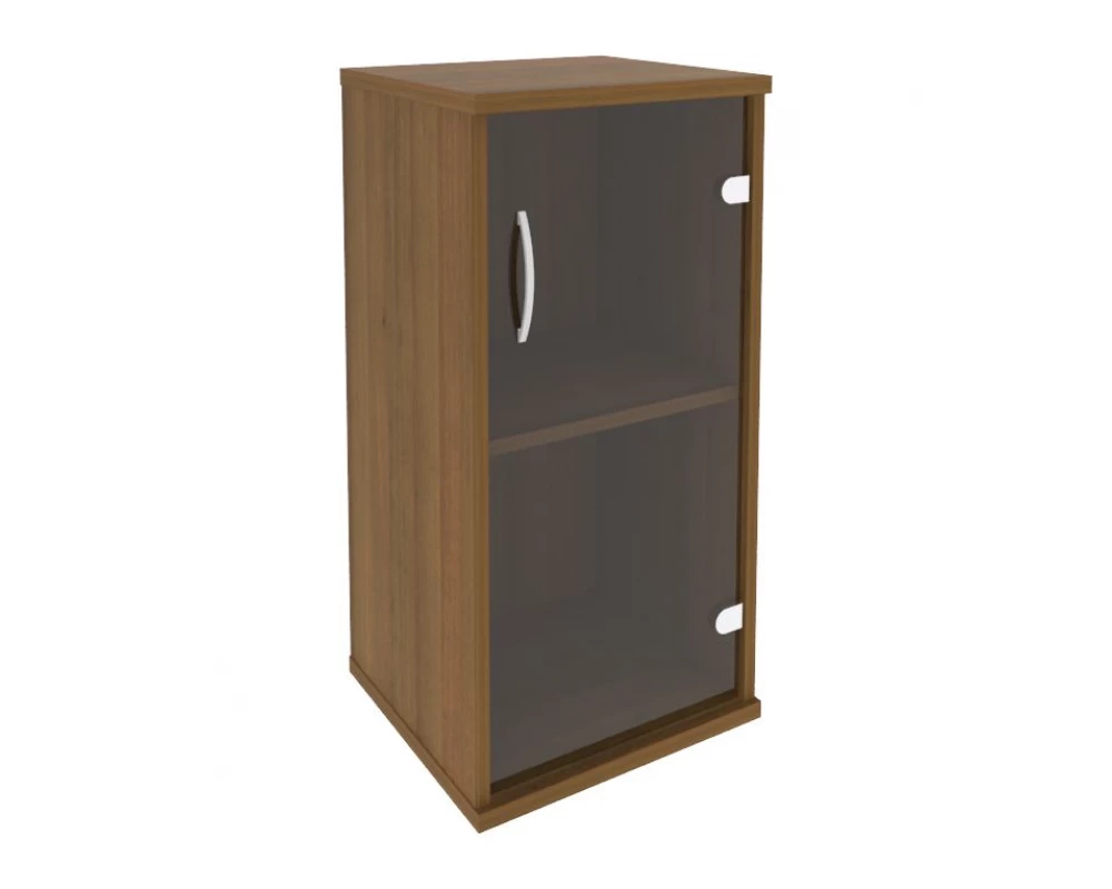 Шкаф низкий узкий правый 1 низкая дверь стекло Riva