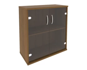 Шкаф низкий широкий 2 низкие двери стекло Riva images