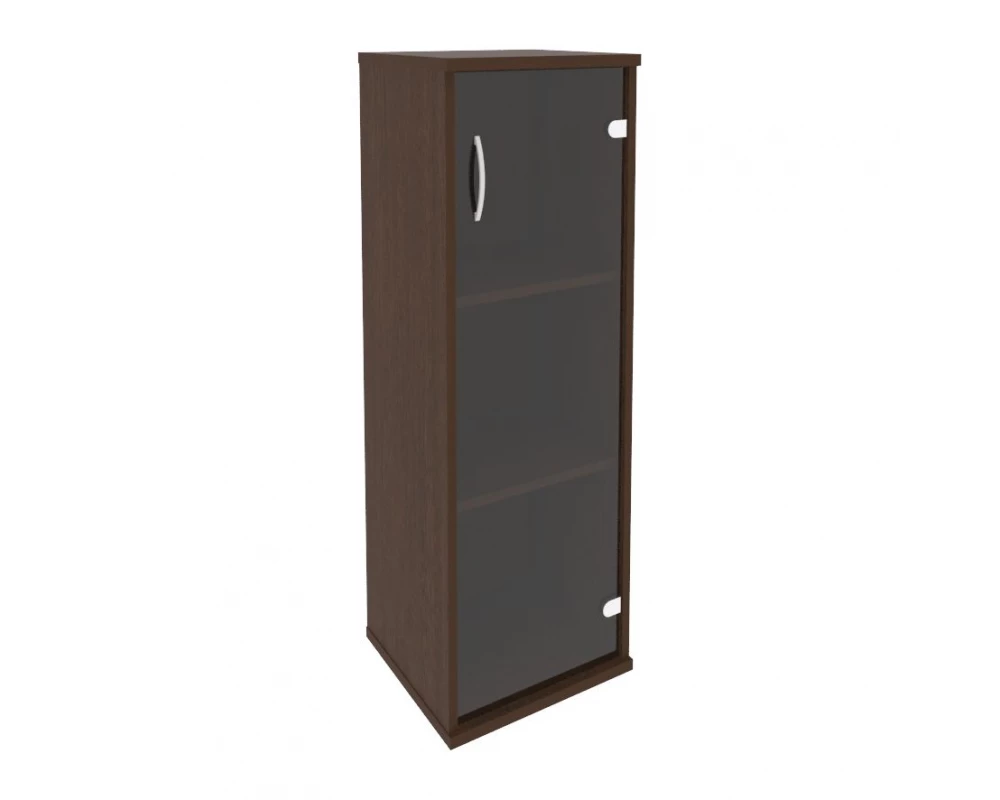 Шкаф средний узкий правый 1 средняя дверь стекло Riva