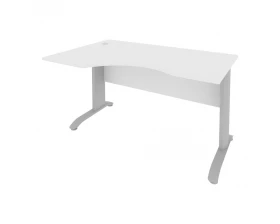 Стол криволинейный левый металлокаркас 1400x900x755 Riva images