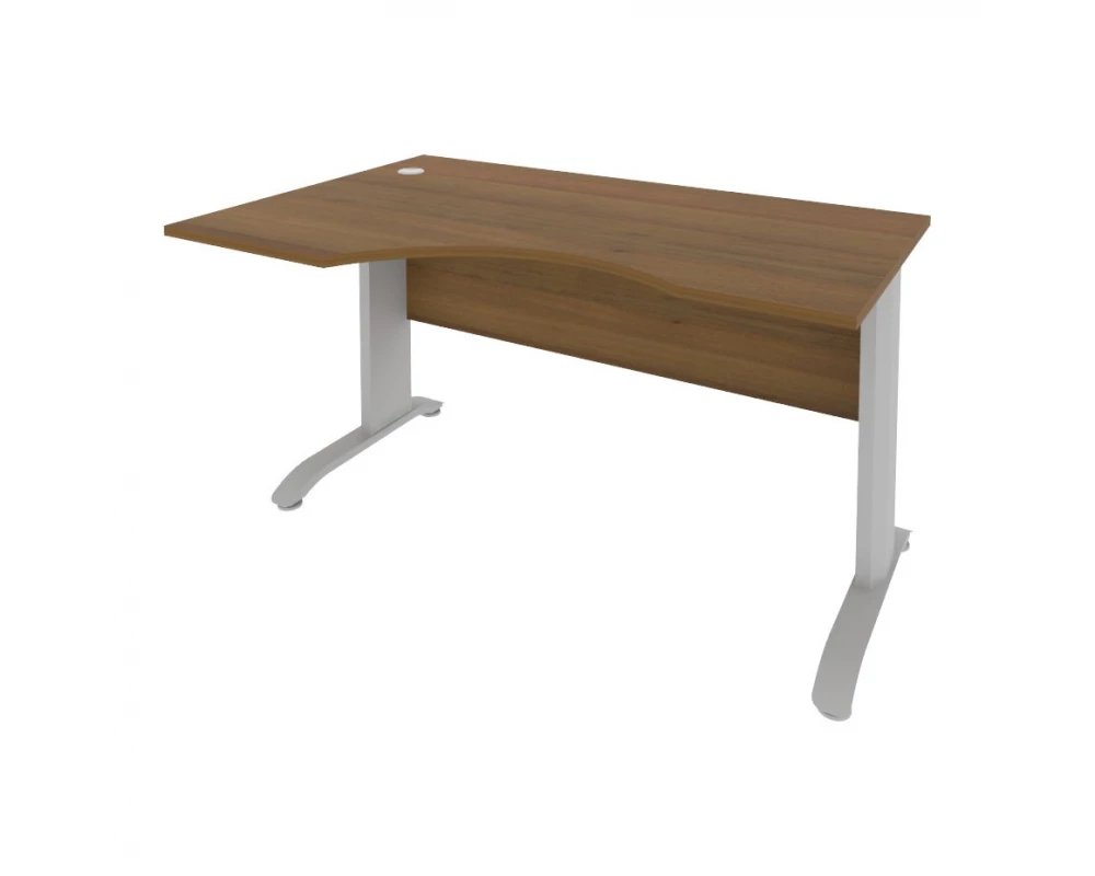 Стол криволинейный левый металлокаркас 1400x900x755 Riva