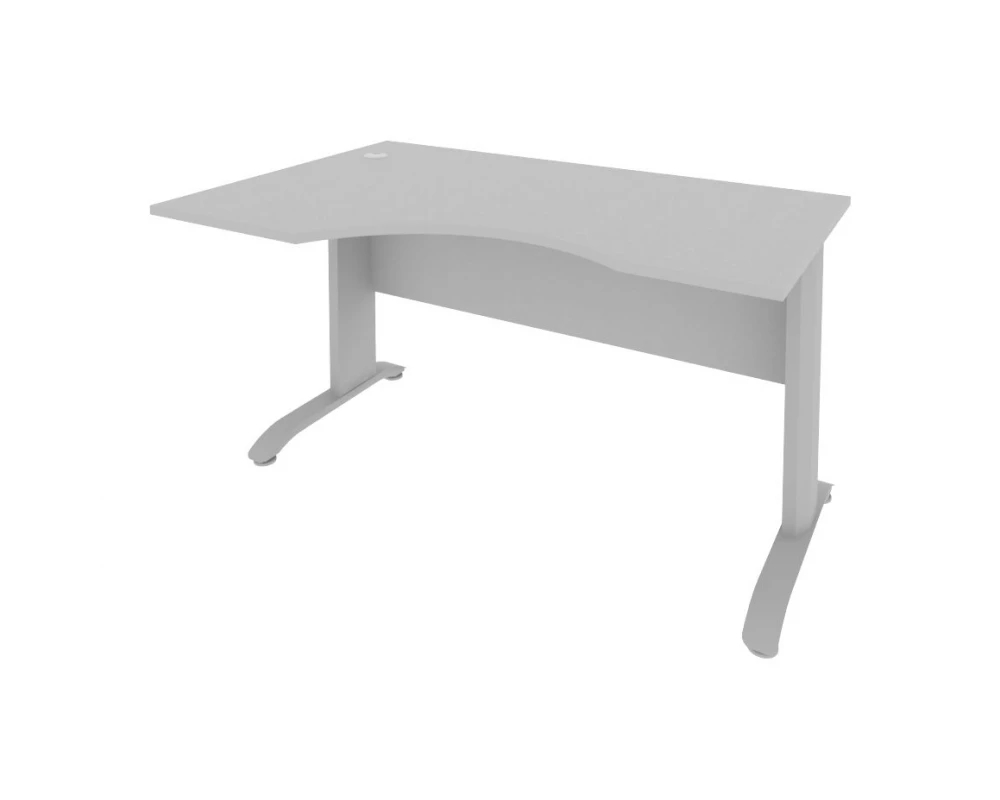 Стол криволинейный левый металлокаркас 1400x900x755 Riva