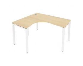 Стол криволинейный левый на П-образном м/к 140x120x75 Metal System images